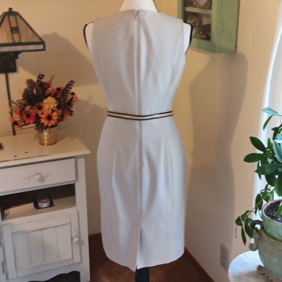 Calvin Klein Woven Sheath Dress  Beigecore, Quiet Luxury, Classic - Picture 5 of 15